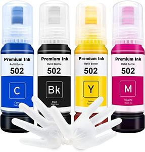 seogolar Compatible Ink Cartridge Replacement for Epson T502 (Yellow, Cyan, Black, Magenta)