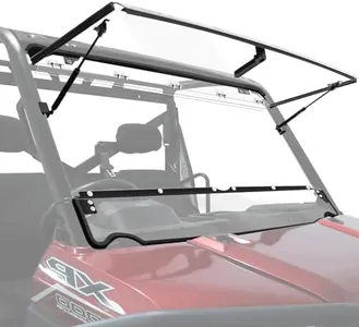 StarknightMT Ranger XP 1000 Flip Windshield, Ranger Front Full Windshield Compatible with Polaris Ranger XP 1000/ Crew XP 1000 2017-2025, Ranger 1000/ Crew 1000 2020-2024, Diesel 2015-2023
