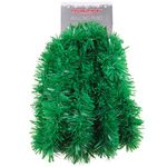 Christmas Concepts® 4m Metre Chunky/Fine Christmas Tinsel - Christmas Decoration Tinsel (MATT GREEN)