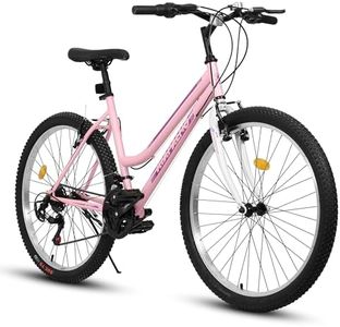 Ecarpat Womens' 26 Inch Mountain Bike, 21 Speed Gifts Bicycles for Womens, Female Bicycles V-Brake Outdoor Cycling Snow Commuting City Bike to School Work