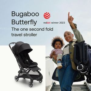 Bugaboo Butterfly Travel Stroller – Lightweight, Compact, Black
