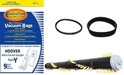 Hoover Windtunnel COMPLETE Service Kit : Hoover WindTunnel Upright Type Y Bags- 9 Pack PLUS 15 inch Roller Brush and Self Propelled Belt Kit