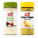 Badia Ranch Seasoning All purpose Ranch Seasoning 141.g and Badia Lemon Pepper Seasoning 184.3g