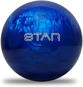 ELITE Star - 8 Pound Bowling Ball - Spare Ball - Perfect for League and Practice Bowling - Blue Pearl - Small Drilling