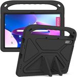 Jarttarn Kids Case Compatible with Lenovo Tab P11 2nd Gen 11.5 Inch 2023 (TB-350FU/TB-350XU), Light Weight Shock Proof Handle Stand Kids Friendly Protective Cover Case EV A Tablet Case (Black)