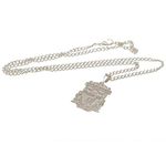 Liverpool FC Silver Plated Crest Pendant & Chain