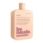 Be Neude All Wet 250ml De-Tan Body Wash with Milk, Lactic Acid, Vitamin C for Skin Brightening, Dark Spot & Pigmentation Reduction; Deep Cleansing Shower Gel Prevents Dryness & Body Acne for Men & Women