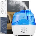 Humidifiers,2.2L Humidifier for Bedroom Baby Room, Air Humidifier with 10H Continuous Use & Auto-Off, Humidifiers Quiet Operation with 360° Rotation Nozzle, With Wide Mouth Easy to Clean, Office/Home