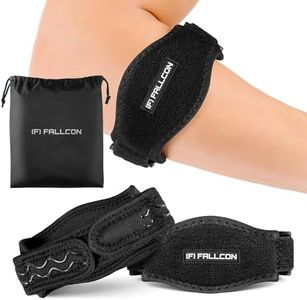 FALLCON F Coderas Epicondilitis Para Codo Tenista Golfista Ajustable y Antideslizante - Codera Para Tendinitis con Almohadilla EVA para Tenis,Golf,Padel,Levantamiento de pesas Mujer y Hombre (2 PCS)