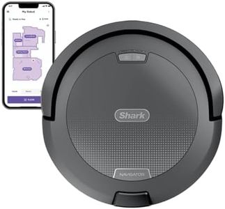 Shark Navigator Robot Vacuum with SmartPath Navigation and Self-Cleaning Brushroll, Powerful Suction, Pet Hair Pickup, Anti-Hair Wrap, for Carpets & Hard Floors, Steel Grey, RV2110