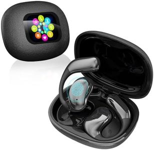 ÜBersetzer KopfhöRer, Übersetzungskopfhörer mit LCD-Touchscreen, AI Kopfhörer Übersetzer 144 Sprache in Echtzeit Kabellos Translator Earbuds, Open Ear Kopfhörer für Travel Business Studenten Lernen