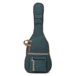 The House of tara Cotton Canvas Fabric Acoustic Guitar Bag Cover for Men and Women | Modern Guitar Case | Waterproof Inner Lining | Adjustable Straps | Padded Protection | Zip Pocket | Combat Blue