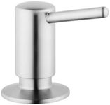 hansgrohe Bath and Kitchen Sink Soap Dispenser, Contemporary Premium Modern in Stainless Steel Optic, 04539800 Small