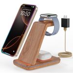 3 in 1 Wireless Charging, Wireless Charger Stand for Multiple Apple Devices, Wireless Charger for iPhone 16 15 14 13 12 11 Pro Max XS XR 8, Apple Watch 9 8 7 6 SE 5 4 3 2, AirPods 3/2/Pro