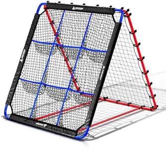 Apex Power Baseball Rebounder Net - Baseball Pitching Net w/ 12 Angles & 9 Pocket Pitching Net - Softball Nets for Batting and Pitching, Multi Use Baseball Bounce Back Net for Volleyball Soccer & More