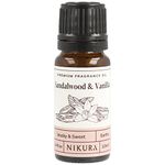 Sandalwood & Vanilla Fragrance Oil - 10ml | for Gifts, Diffusers, Candle Making, Soap Making | Great for use in Bath Bombs, Perfume Oil, Perfume Scents | Vegan & UK Made