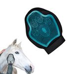 DHinkyoung Horse Massage Glove, Horse Grooming Brush, Multifunctional Horse Brush Glove, Breathable Horse Hair Remover Mitt for Horse Dog and Cat Washing Grooming Shedding