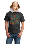 The Unemployed Philosophers Guild Shakespeare Insults T - Shirt - Unisex - XL Black