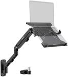 Mount-It! Ergonomic Laptop Arm for Wall or Pole Mounting, Full Motion Adjustments, Versatile Design, Easy Installation