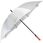 John's Umbrella Golf Straight Fold Auto Large Size (White, 750)