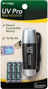 Dri Mark UV Pro Proprietary UV Flashlight Document Fraud & International Counterfeit Money Detection - Detects Pet Urine, Stains & Cleanliness - Loss & Fraud Protection - Batteries Included