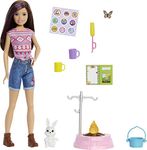 Barbie Camping Playset - Skipper Doll and Pet Bunny