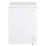 COMFEE' RCC102WH2UK(E) 99L Freestanding Chest Freezer, Refrigeration and Freezer Conversion, Inverter Compressor, 4 Star Freezer Rating, Quiet 38dB, Suitable for Outbuildings & Garages, White