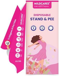 Mildcares Stand and Pee Disposable Urination Device For Women (Pack of 1, 10 Units) | Female Urinal Pee Funnel | Leak-Proof | For Pregnant Women | For Public Toilets, Outdoor, Travel, Camping & Hiking