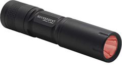 Silverpoint Firefly LED 60 Lumen Tactical Water Resistant Camping Hiking Torch, Black Red Light