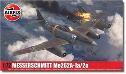 Airfix Model Airplane Kit Gift Set - A03090A Messerschmitt Me262A-1a/2a, Plastic Plane Model Kits for Adults & Kids 14+, Skill Level 2, 1:72 Scale WW2 Military Aircraft Models - Real Aeroplane Models