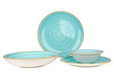 Bonna Dinnerware Set - Aqua - 24 Pieces - 6 Persons - Porcelain