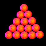 15-Piece Super Bright Night Flyer Glowing LED Golf Ball (Red)