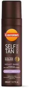 Carroten Self Tan Mousse Light/Medium, Violet Base for Warm Undertone 6.7oz
