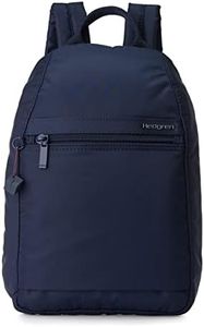 Hedgren VOGUE SMALL Backpack – Rear Zip Main Access, Padded Tablet Pocket, RFID-Blocking Security, Adjustable Straps & Water-Repellent Nylon - 5.86 L - Total Eclipse (Navy)