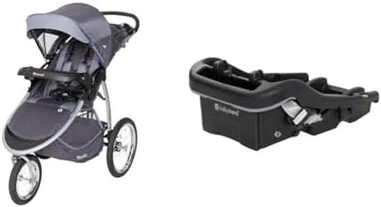 Baby Trend Expedition Race Tec Jogger, EZ-LiftTM 35 Plus Infant Car Seat Base Bundle, Ultra Grey