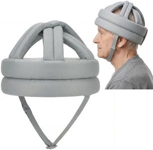 Upgraded Thick Soft Protective Helmet for Elderly Adults, Special Needs Safety Hat Adjustable Breathable Seniors Anti-Fall Head Protection Cap for Older Surgery Recovery Head Injury Shock