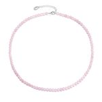 Philip Jones Rose Quartz Mini Beaded Gemstone Necklace