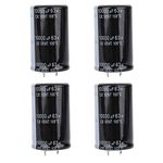 4PCS Audio Electrolytic Capacitor, 30x50mm 10000uF 63V Electronic Component for Amplifier Isolating DC, Coupling, Bypassing, Filtering, Tuning Loops, Energy Conversion, Control Circuits