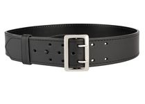 Perfect Fit Leather Duty Belt 2.25 inch Basketweave Sam Browne Belt US Made, Order 2 Sizes up, Black, 32