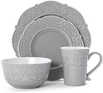 Pfaltzgraff Abby 16-Piece Dinnerware Set, Gray