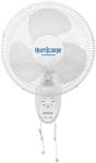 Hurricane Supreme 12” Portable Oscillating Wall Mount Fan, Space Saving, Powerful, and Quiet 3 Speed Airflow, Adjustable Tilt for Home and Workshop