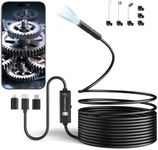 Ennovor 7.9mm Lens Endoscope Inspection Camera, 1920P HD Borescope Cameras, 8 Adjustable LED Lights, 3.8mm 16.4ft Semi-Rigid Snake Endoscope, IP67 Waterproof Inspection Camera for Android 4.4+, iOS 9+