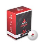 JOOLA Table Tennis Balls Tournament Selected 40 + mm Diameter, 3-Star Premium Table Tennis Balls Indoor and Outdoor Compatible, White, Pack of 24