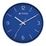 Titan Essence Classic Analog Wall Clock - Blue Minimal