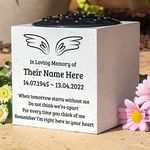 Personalised Engraved When Tomorrow Starts Without Me Grave Memorial Flower Pot Vase