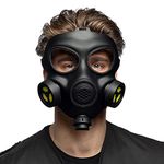 Boland 72281 Gas Mask, Halloween Mask, Accessory for Fancy Dress Costumes, Horror Mask for Carnival, Costume Accessories