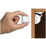 Norjews Child & Baby Safety Proof Magnetic Cupboard Locks (8 Locks & 2 Keys), Easy Install in Seconds, Invisible Child Safety Locks for Cabinets and Drawers, No Screws or Drilling, White