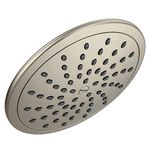 Moen 8-Inch Fixed Single Function Brushed Nickel Round Rain Shower Head, 6345BN, 2.5 GPM