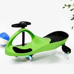 Tygatec Swing Car, Ride on Wiggle Car Boys and Girls, No Batteries, Gears or Pedals, Twist, Turn, Wiggle Movement to Steer, for Toddlers, Kids 3 Yrs and UP, 50kg (Green)