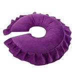 Face Massage Pillow,Massage Face Cradle Cushion, Face SPA Massage Cushion, U Shape Detachable Face Pillow for SPA Salon (U-Shaped Pillow-Purple)